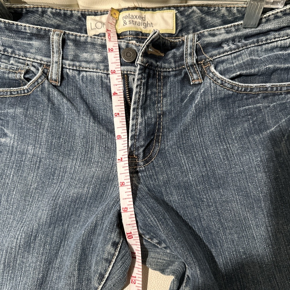 Loft Ann‎  taylor relaxed And Straight Jeans Wash Blue Size P6 - Picture 12 of 12
